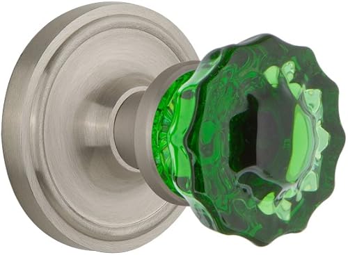 Nostalgic Warehouse 722131 - Pomo para puerta (níquel satinado), diseño de roseta