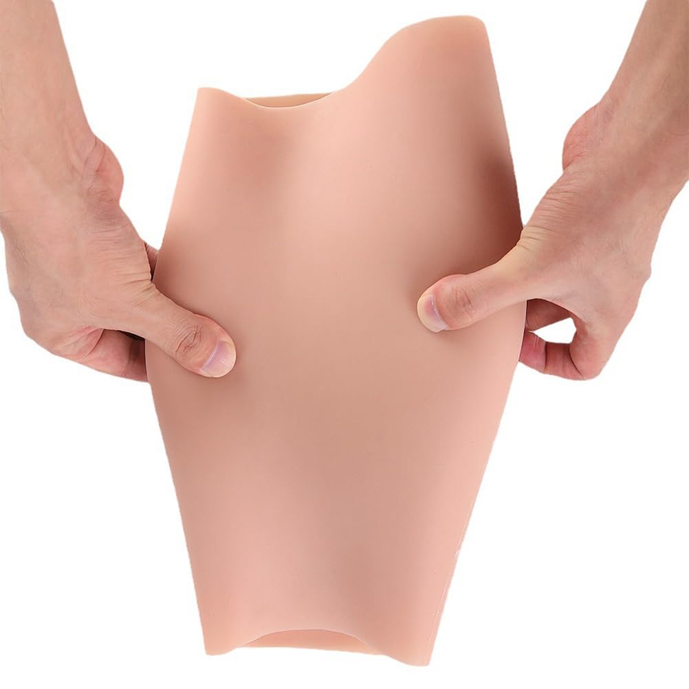 Cuscinetti per Cosce in Silicone Realistico, correttore per Polpacci, Polsini in Silicone indossabili, per Gambe storte o Sottili, 1 Paio