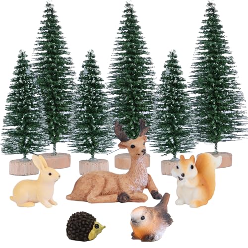BETESSIN 11 Stück Weihnachtsfiguren Klein - inkl. 6 Kleine...