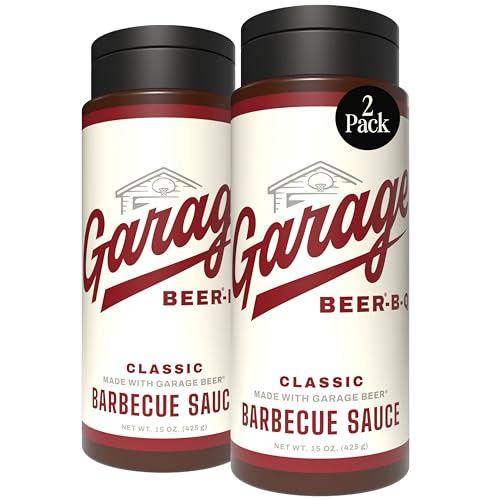 Rufus Teague Official Garage Beer BBQ Sauce Gift, Barbecue, 15.2oz, 2-Pack