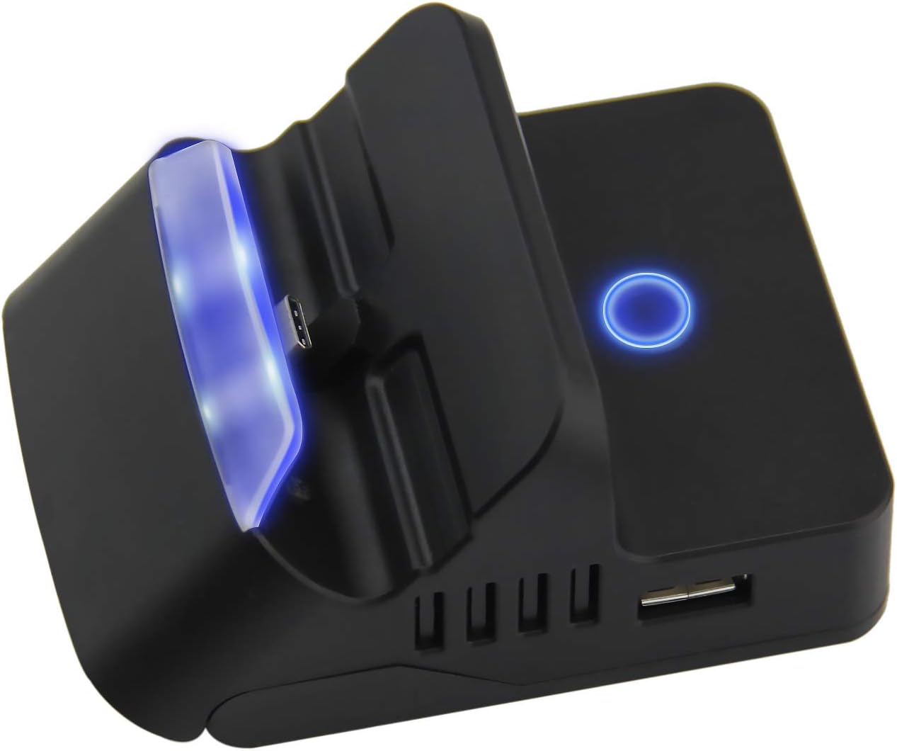 KINVOCA Switch Dock, Portable Switch Charging Stand, Compact Switch to HDMI Adapter, Switch Docking Station with 2 Extra USB Ports, Replacement Charging Dock for Nintendo Switch with USB C Power Input