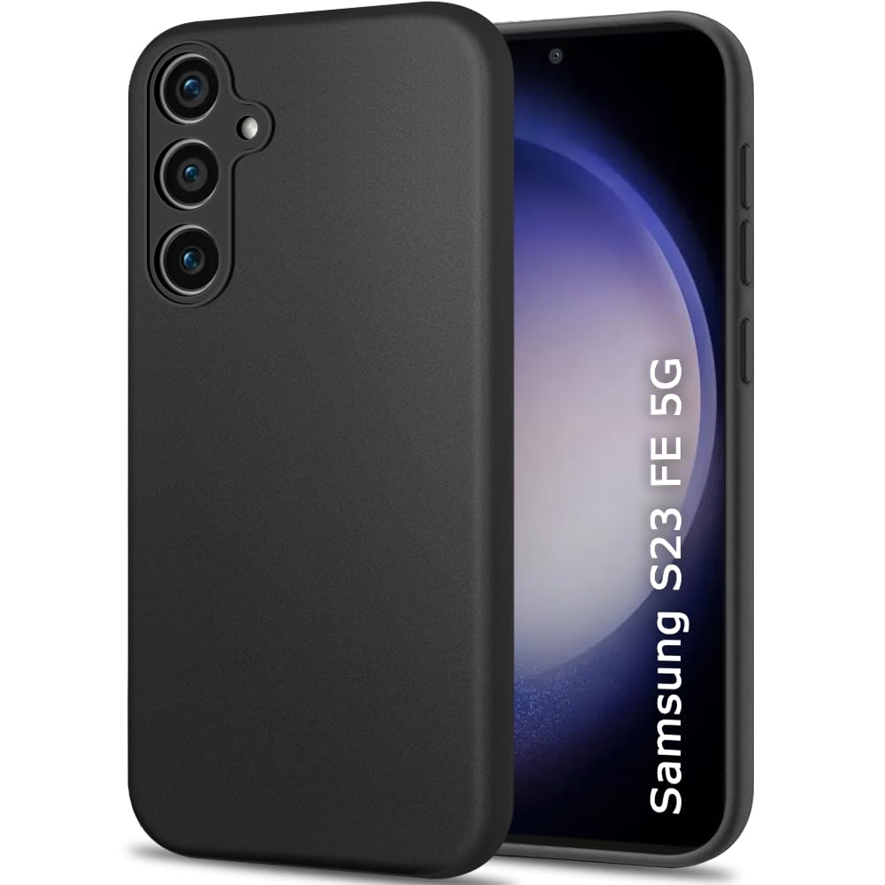 TheGiftKart Sleek Back Cover Case for Samsung Galaxy S23 FE 5G | Slim Fit Protective Design | Ultra Matte Finish | Camera Protection Bump | Soft Silicon Back Cover Case for Samsung S23 FE 5G (Black) (B0CK5KWLMK) Amazon Price History, Amazon Price Tracker