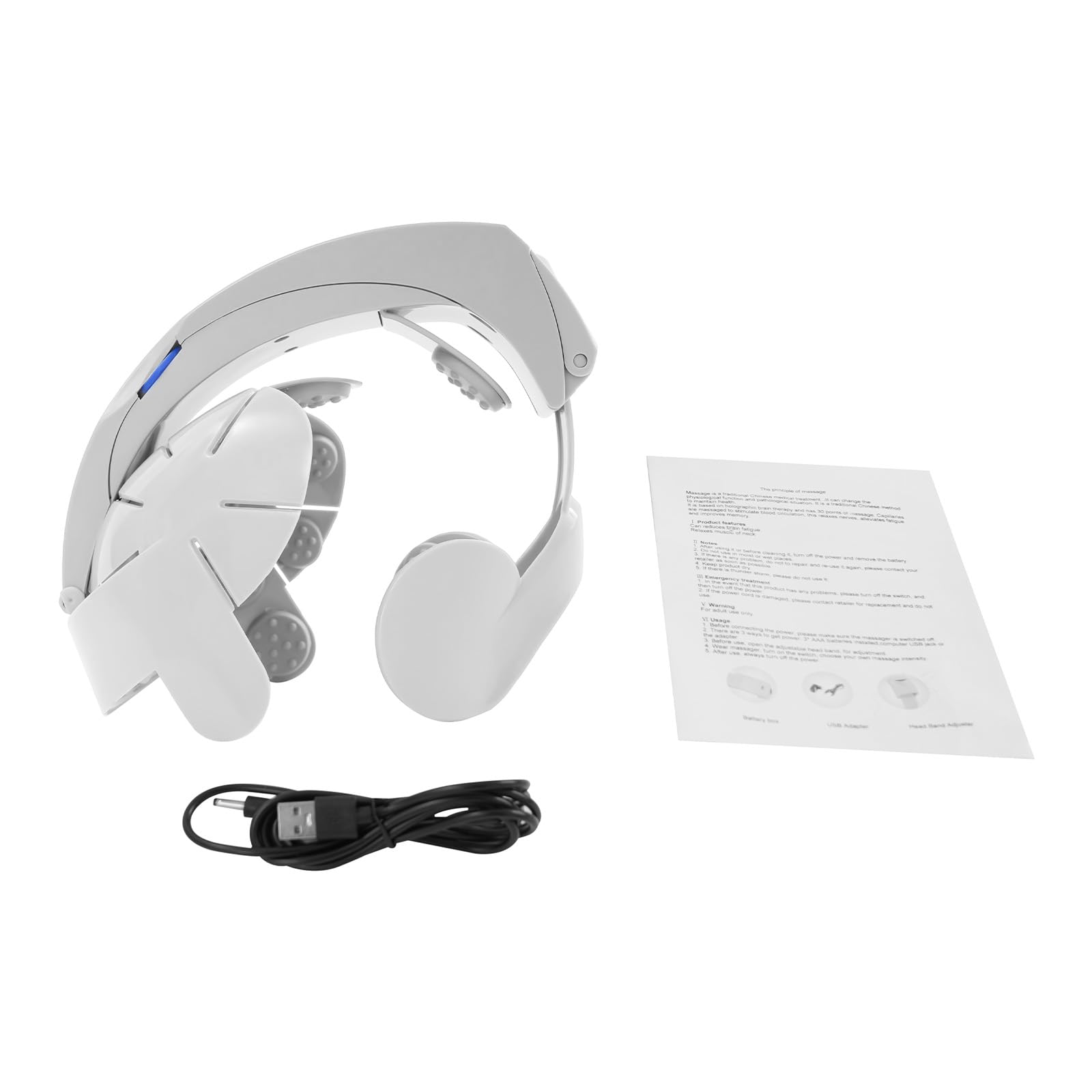 Elektrisches Kopfmassagegerät USB Massagehelm 3 Stufen