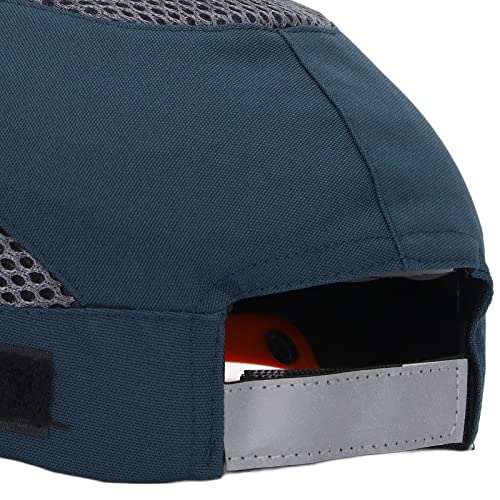 SIXRUN Chapeau de Baseball à Visière, Protection Respirante et Réglable avec Conception en Maille pour Le Travail Sportif (Bleu avec Bordure Orange) – vue 9