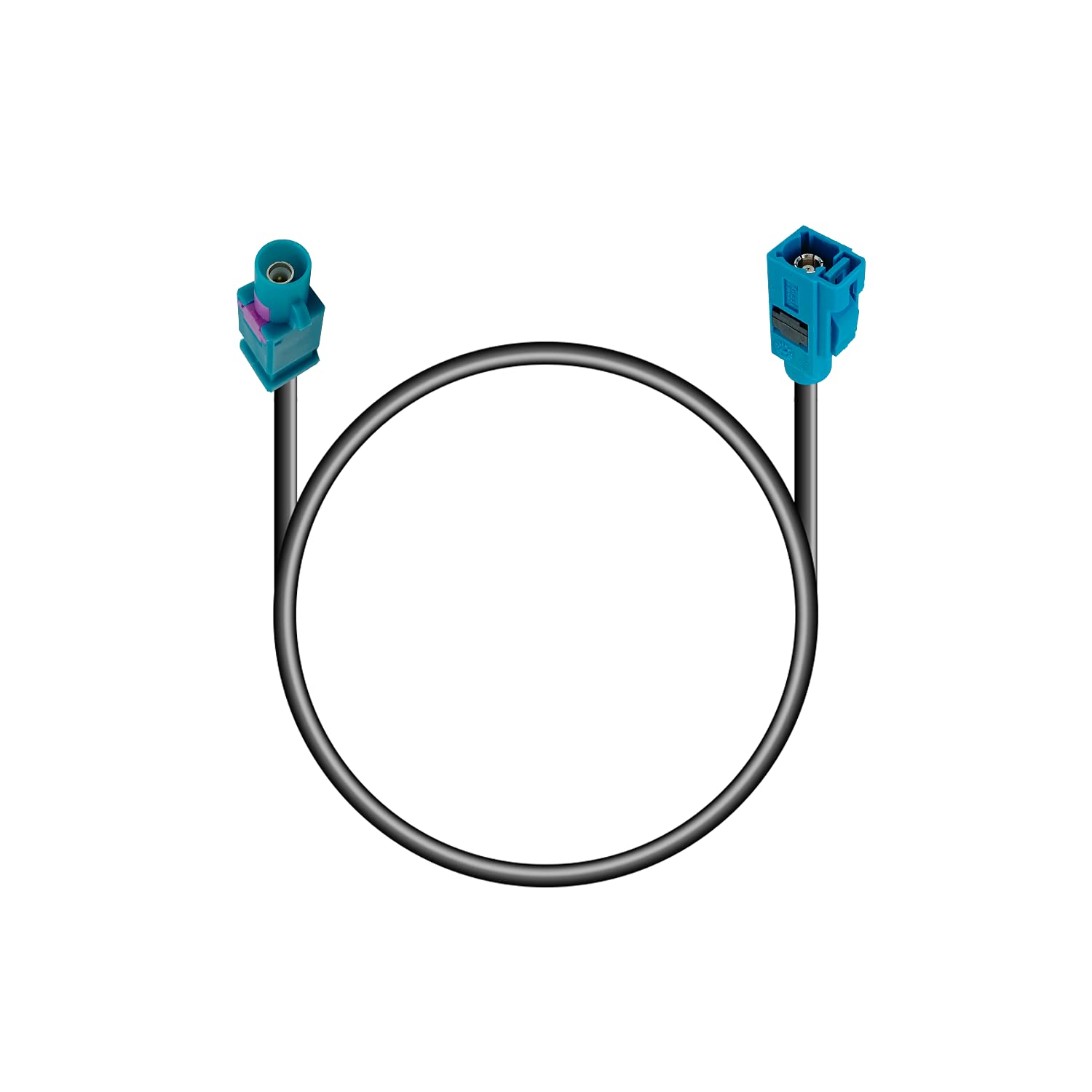 POBADY Fakra Z Male to Female Adapter Cable 25 CM 9.84 Inch Universal FAKRA Plug to Socket Antenna Adapter RG 174 Type Z Cable for GPS Navigation System