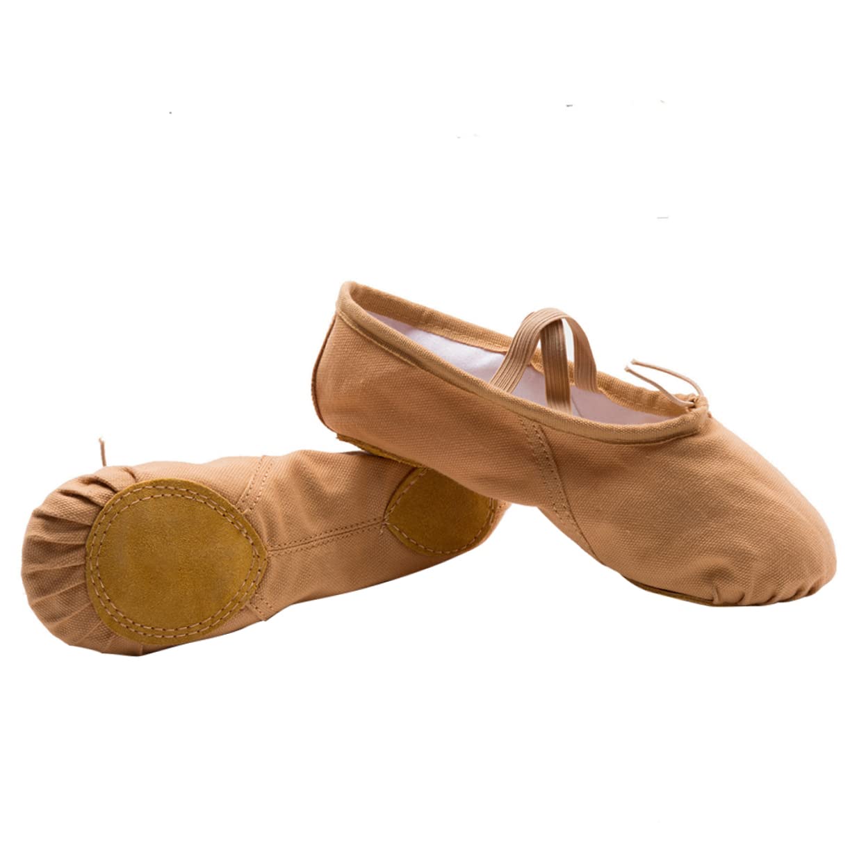 Anneome 1 Pair Non Slip Dancing Shoes Girls Ballet Flats Ballet Pilates Shoes Ballet Dancer Shoes Ballet Slipper Ballet Dance Shoes Ballet Practice Shoes Yoga Shoes Aldult Soles Light Brown