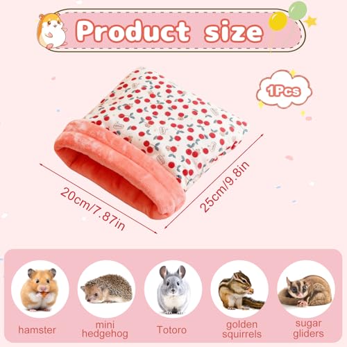 Ourdort Meerschweinchen Bett, Plüsch Meerschweinchen Bett, Kuschelhöhle, Waschbar,Winter,meerschweinchen Haus, Kleintierhaus für Chinchillas,Hamster, Igel,Frettchen,Bartagamen (Rosa)