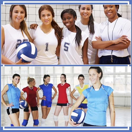 Image of Vinsot 12Pcs Size 5 Recreational Volleyballs with Air Pump Regulation Soft Volleyball Ball for Outdoor Indoor Play Waterproof Volleyball Bulk for Beginner Gym Training Beach Swimming Pool