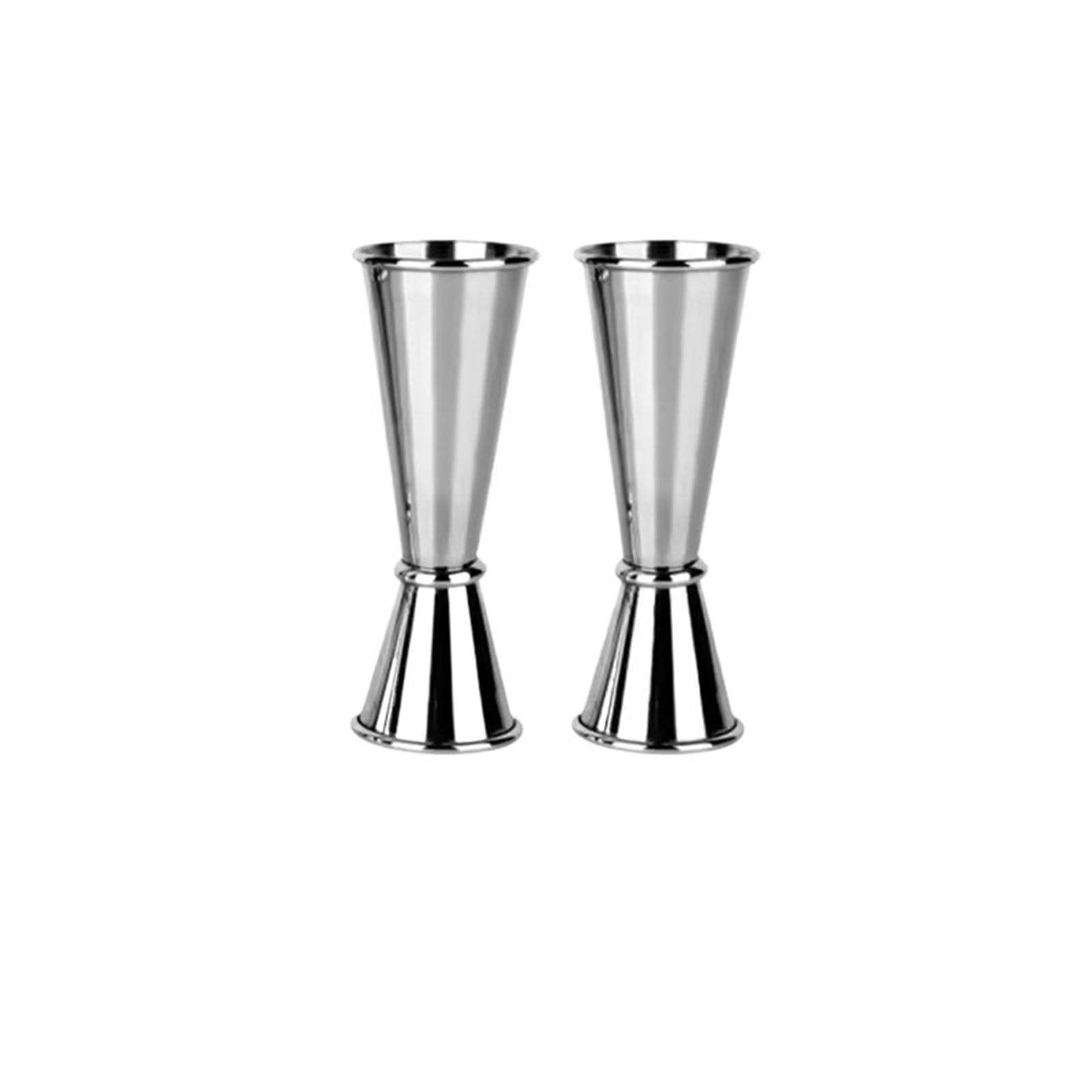 Medidor cónico para cócteles Tazas medidoras de acero inoxidable 304, 30/40/50/60ml, bebida cóctel, Jigger, vaso mezclado, taza medidora líquidos(2PCS 30 60ml)