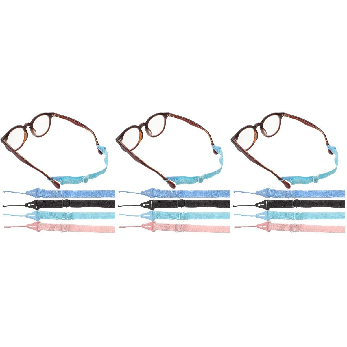 OSALADI 12pièces Corde Élastique Antidérapante Pour Lunettes Retenues Réglables Pour Accessoires De Solaire Foncé