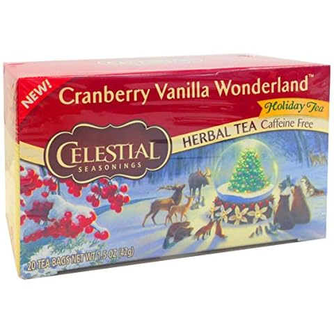 Cranberry Vanilla Wonderland Herbal Tea by Celestial Seasonings Cover