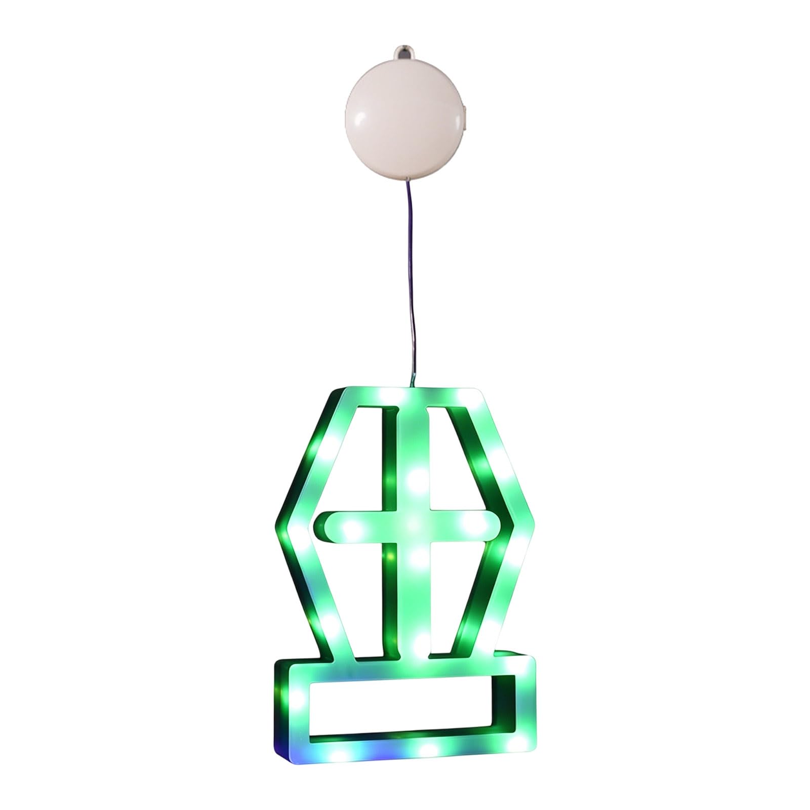 Scary Window Hanging Ornament Battery Operated LED Pendant Ornament for Halloween Parties and Event Hanging Halloween Ornamentation