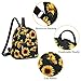 Cusangel Small Backpack Purse for Women, Mini Backpack Purse for Women Girls, Sunflower Backpack for Birthday Day Mothers Day Gifts etc,Fashion Ladies Shoulder Bag with Water Bottle Pockets