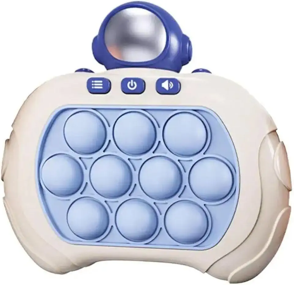 Pop It Eletrônico Anti-Stress: Brinquedo Bolhas Relaxantes e Divertidas para Crianças e Adultos Fidget Toy Sensorial Seguro Premium (Astronauta Capacete)