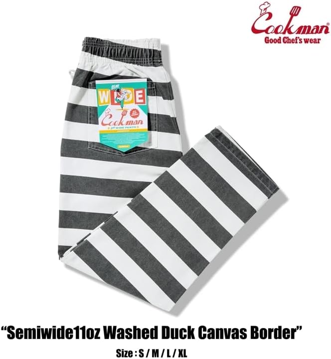 COOKMAN クックマン Semiwide Chef Pants セミワイド シェフパンツ 11oz Washed Duck Ca