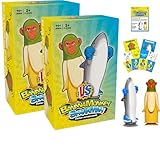 Jeu de lancer rapide : Retournez une carte pour révéler la cible, puis lancez votre personnage en l'air et marquez des points s'il atterrit droit pour un défi d'action simple qui dynamise les manches.