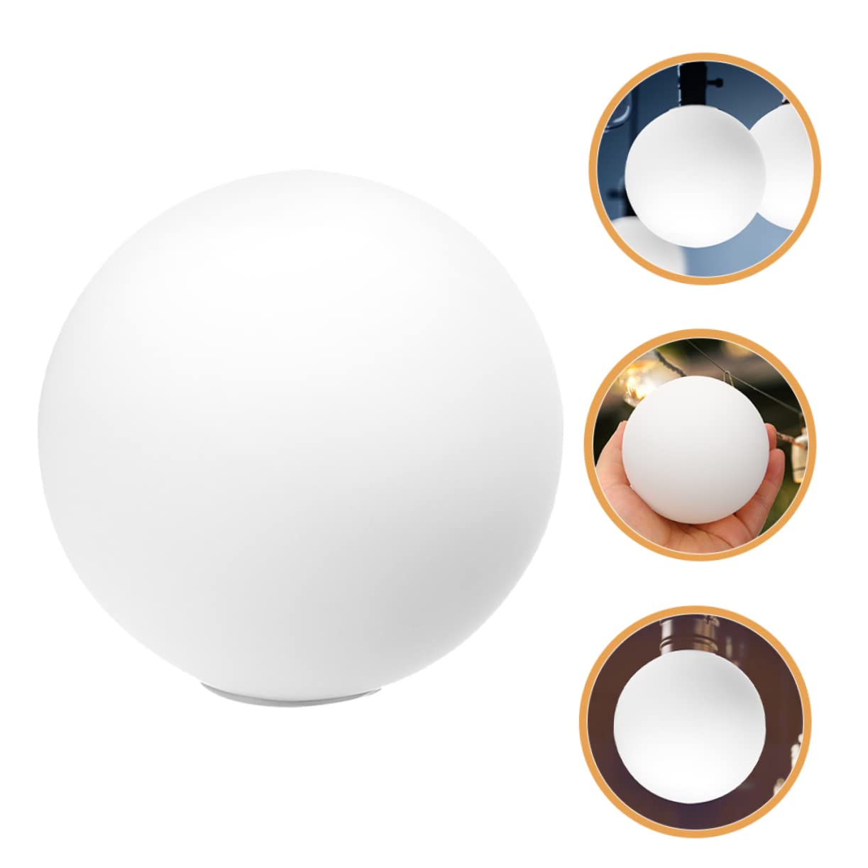 Uonlytech 3pezzi Paralume Globale Acrilico Per Lampade Da Parete E Posto Copertura Lampada Sfera Per Giardino E Patio Con Attacco Sostituzione Pratica E Decorativa