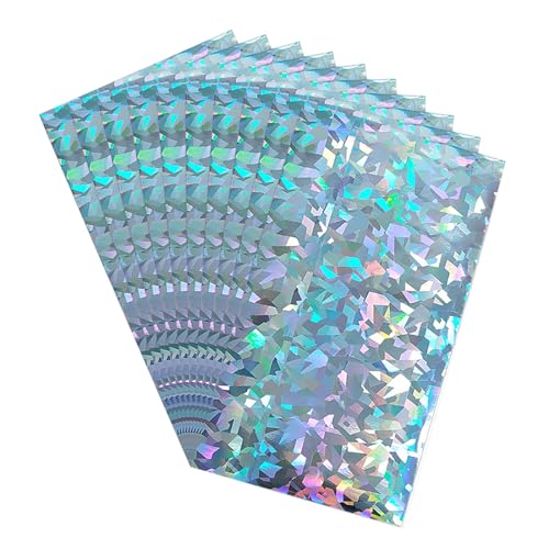 KAHDGSS 10pcs Reflective Fish Scale Stickers Holographic Adhesive Film Lure Tape Hard Baits Lure Stickers