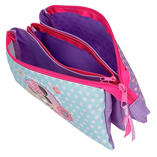 Disney Minnie Today is My Day Pencil Case Triple Purple 22 x 12 x 5 cm Polyester, Berry, One Size, Triple Case - Image 4