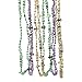 Fun Express Lettered Mardi Gras Beaded Necklaces - Bulk Set of 48 48 - Party Supply and Jewelry
