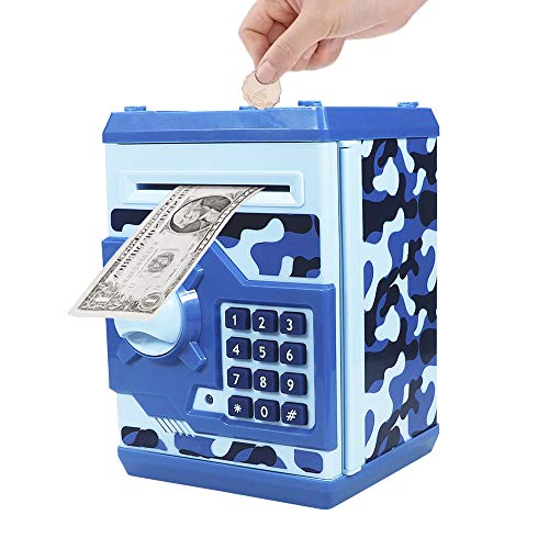 Totola Piggy Bank Electronic Mini ATM for Kids Baby Toy, Safe Coin Banks