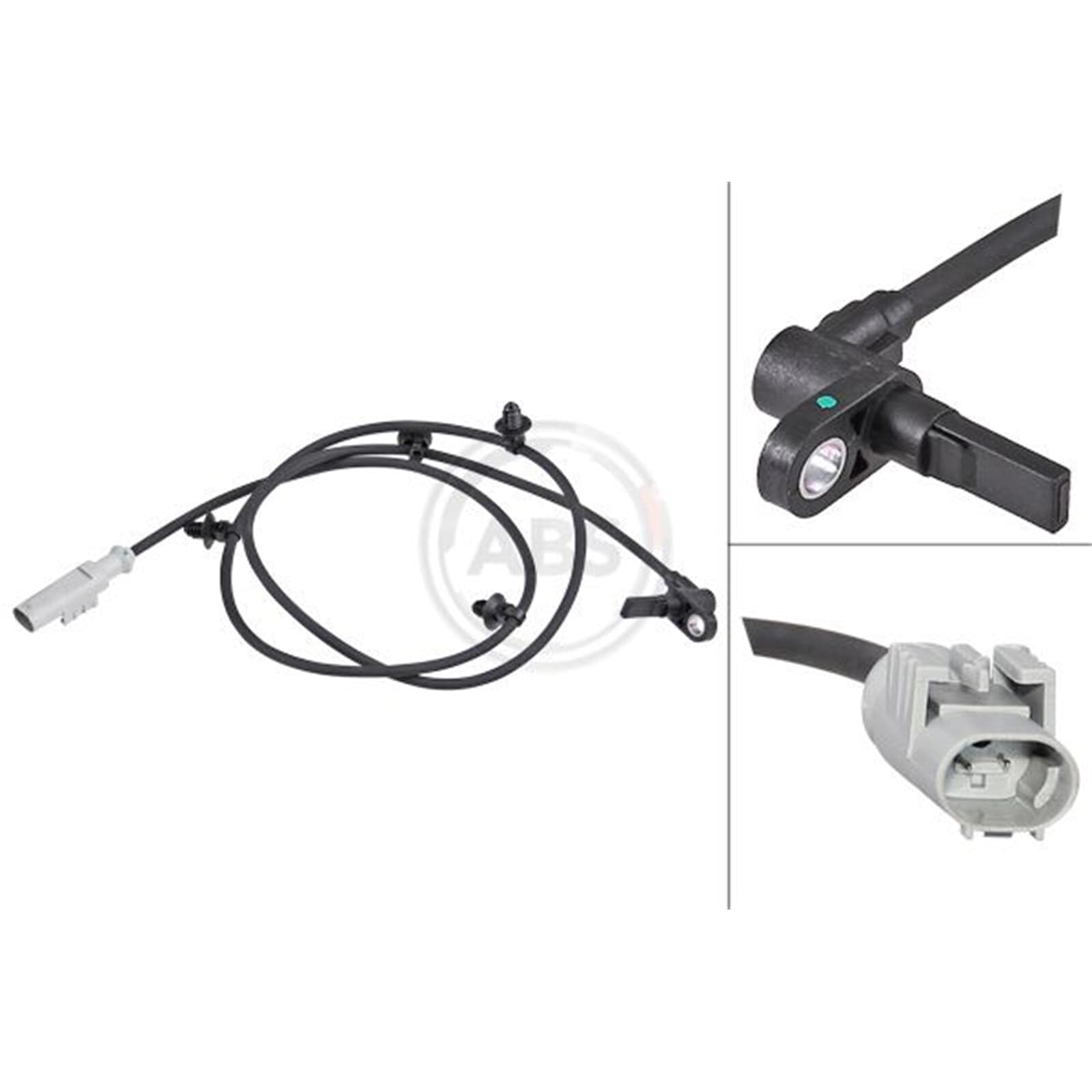2x ABS-Sensoren Raddrehzahl hinten li+re | 30164 + 30163 Kompatibel mit Viano (W639),Vito / Mixto Kasten (W639),Vito Bus (W639)