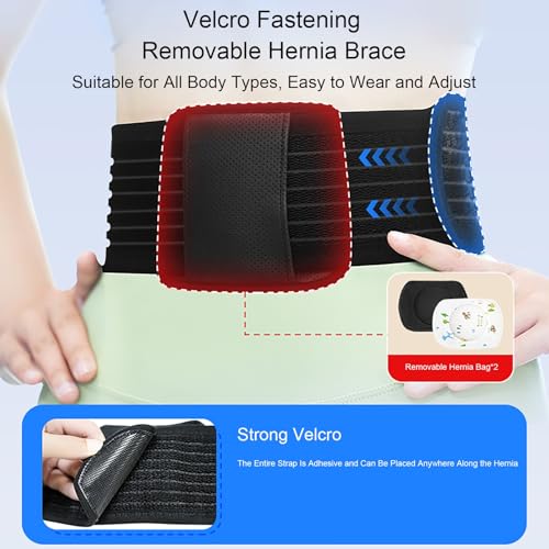 Faja para Hernia Umbilical con 2 Almohadillas de Compresión, Soporte Abdominal, Talla S miniatura 3