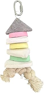 Mixed Cuttlebone Kabob Beak Trimming Parrot Toy - Natural Chewable Enrichment Bird Toy for Birds Like Budgie, Cockatiel, Senagal and other Small Pet Birds
