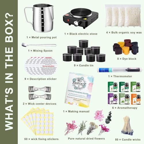 Fairyelf TZ-1 Candle Making Kit With Wax Melter thumb #2