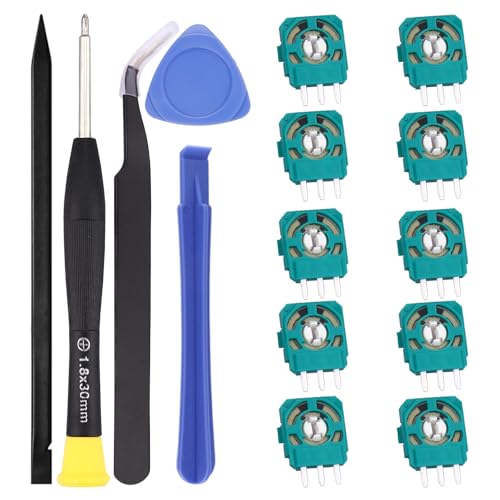 Image of 10 Pack 2K3 Ohm Potentiometer Replacement for Sony PlayStation 5 PS5 Controller, Trim Pot Resistor Module Sensor for Dualsense ALPS Analog Joystick