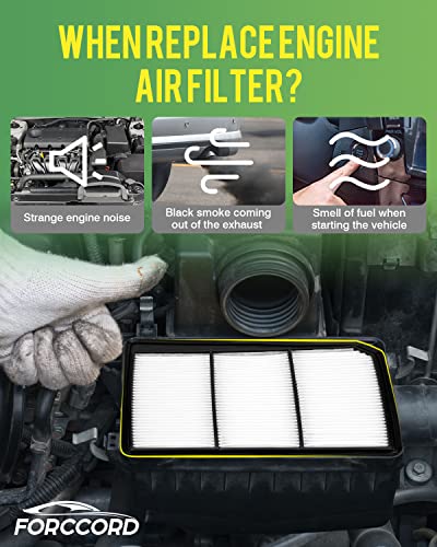 Image of 2-Pack Engine Air Filters for Nissan Titan 2017-2024 | Replace #PA99212 16546-EZ31A, Engine Filter Replacement Car Accessories
