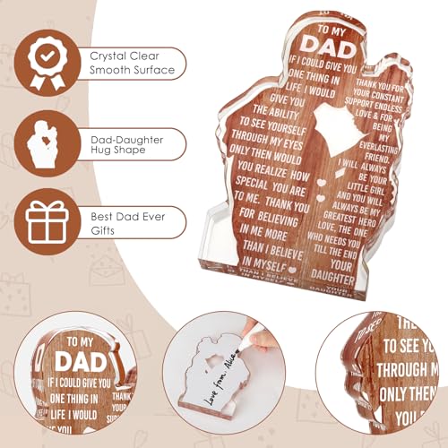 Dad Gifts from Daughter Dad Christmas Birthday Gift Fathers Day Card - Image 2