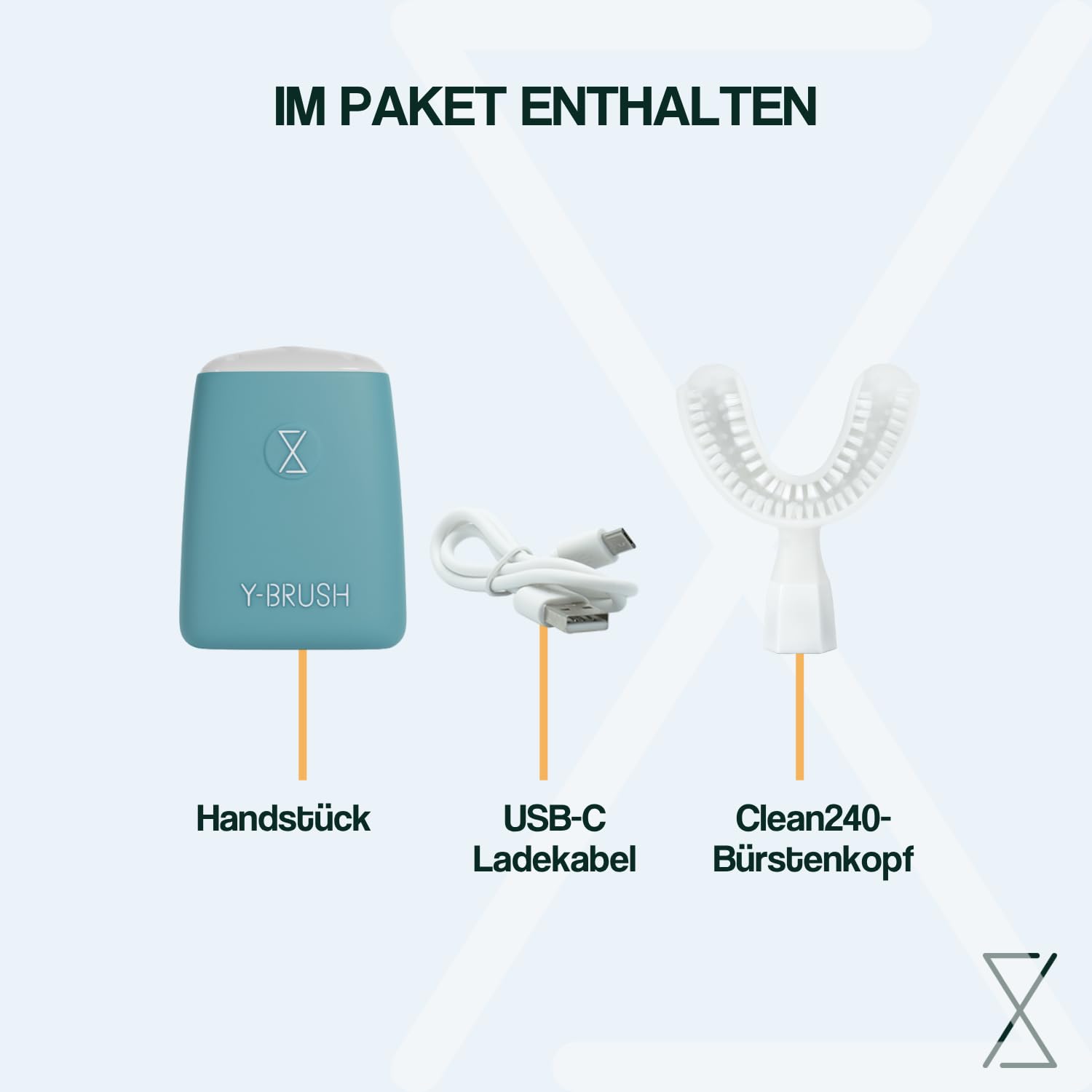 Y-Brush Essential U-Form Automatische Zahnbürste, Ganzer Mund, 3 Monate | U-förmige Zahnbürste, ganzer Mund | Von Zahnärzten | Biotech Dental, führend für Zahnimplantate in Europa | 3 Monate Akku