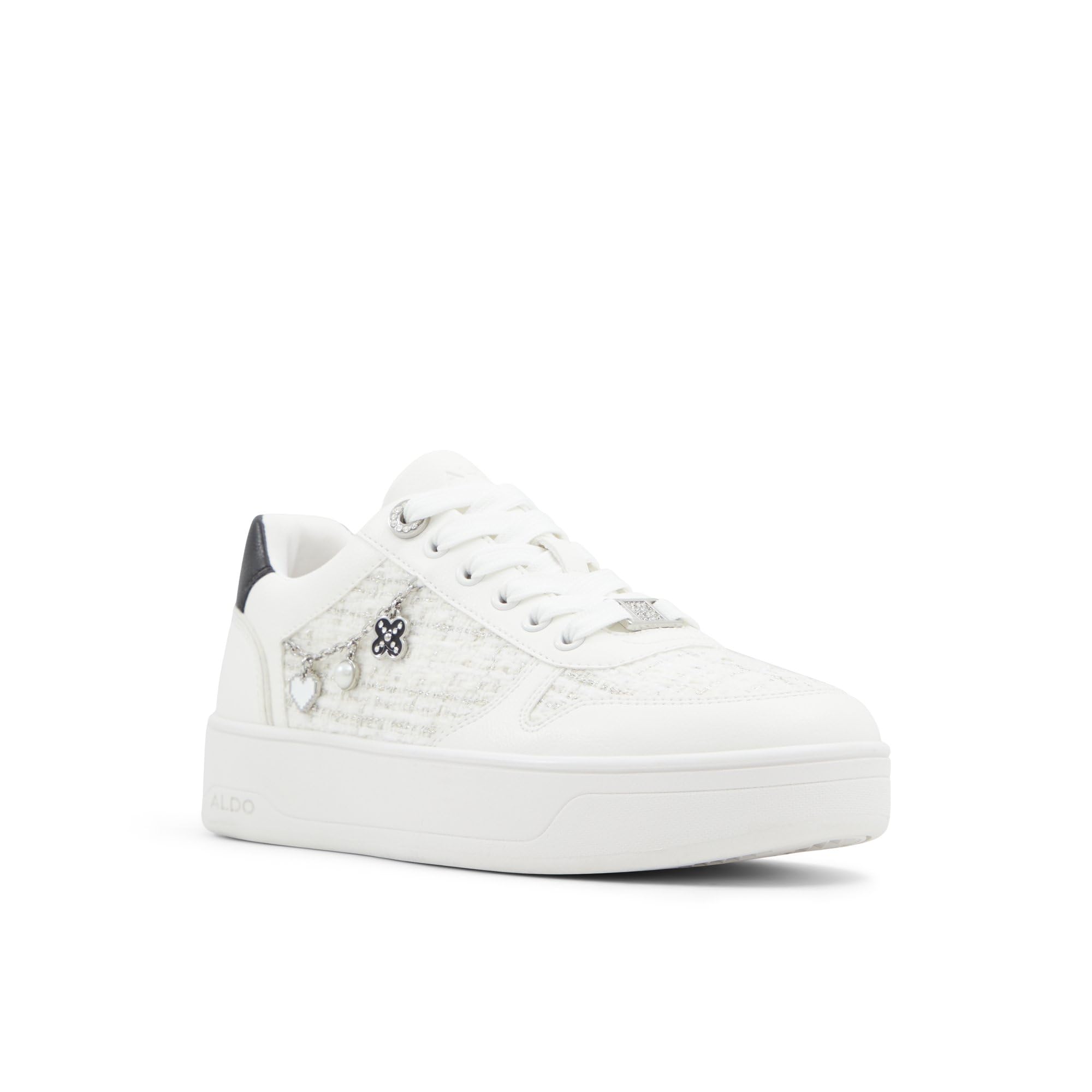 MARISETTE-IN122 Ladies White/Black Flat Sneakers-image-33