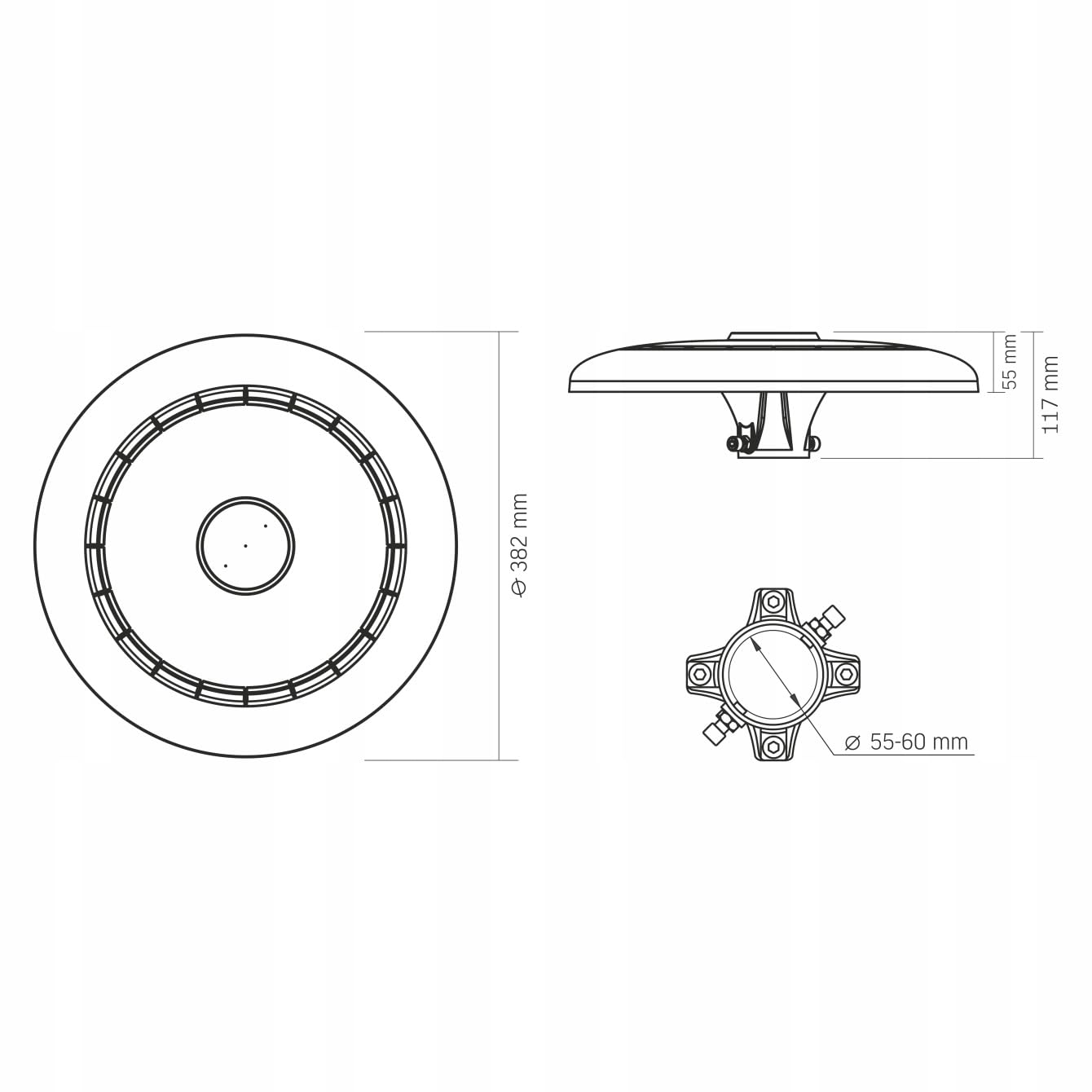 Lampa Uliczna Ogrodowa Okrągła LED VIDEX SLP01 IP65 120W 16800Lm 220V