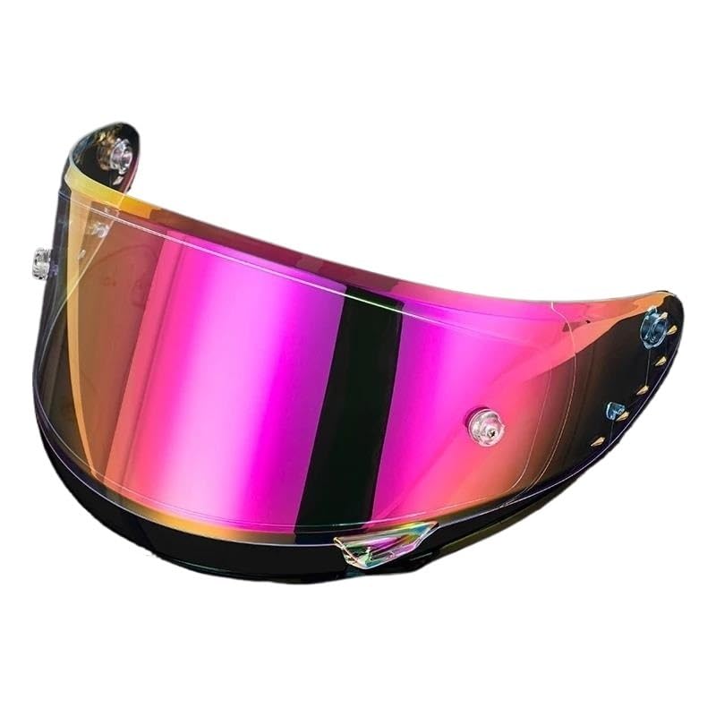 Visera De Burbuja Para SM961 X7 X8, viseras, lentes, gafas, protección contra el viento y los arañazos, accesorios para casco de motocicleta cascos completos Visera De Lente Para Casco(Purple redyello