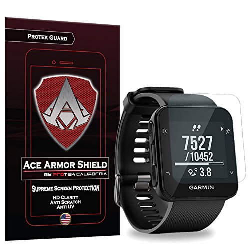 Ace Armor Shield Protek Guard (2 Pack) Screen Protector for The Garmin Forerunner 35 with Free Lifetime Replacement Warranty