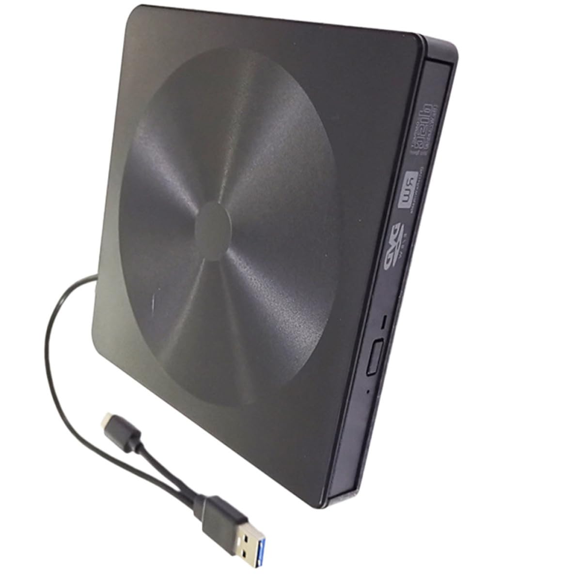 Masterizzatore Dvd Esterno Typec USB 3.0+typec per Laptop | Abs Nero, 4mb, Design Classico, Uso Semplice e Struttura Ultraleggera per Desktop