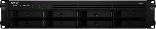 Synology RackStation 250W 8-Bay AMD Ryzen V1500B 2.4Ghz CPU 4GB DDR4 RAM 4 x GbE LAN 2 x USB3.2 1 x eSATA Network Attached Storage