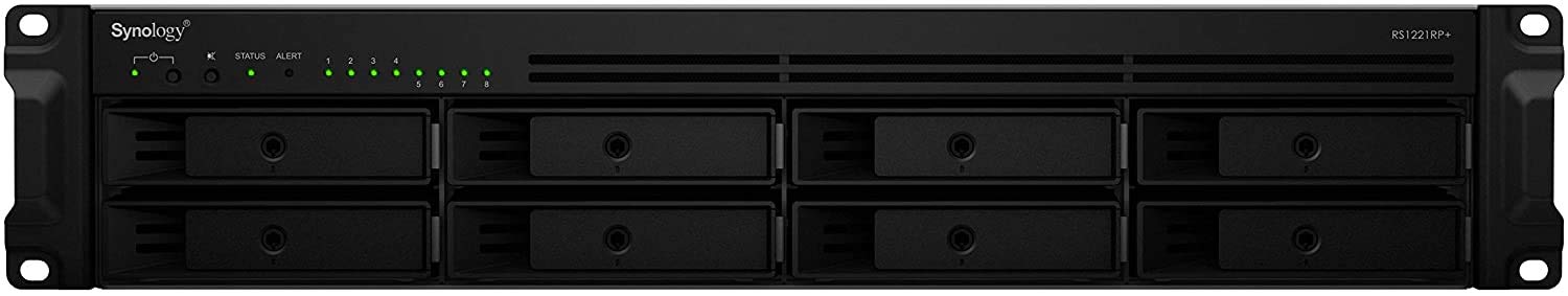 Synology Black Rackstation Rs1221rp+ Nas/Storage Server Rack (2U) Ryzen Embe