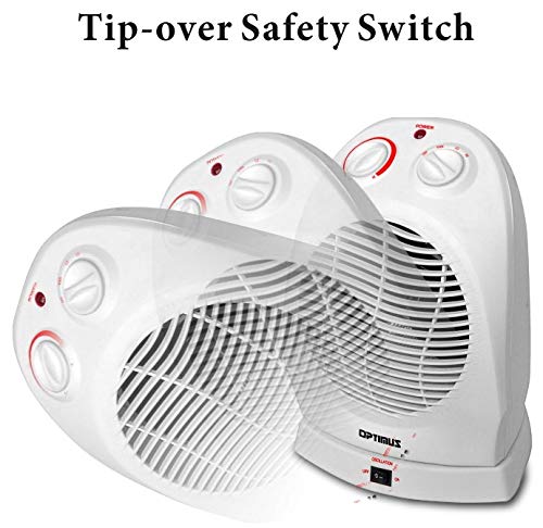 Optimus H-1382 Electric Heater, 1 Pack, White #TOP2