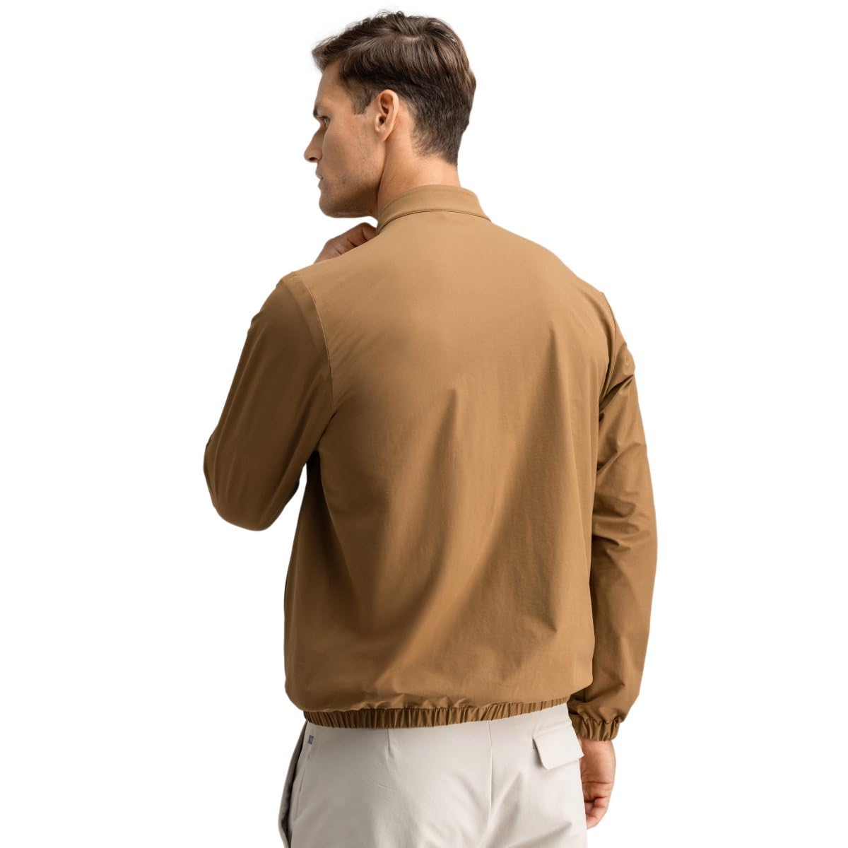 SIROKO Chaqueta de lluvia golf Muirfield Mustard Marrón