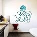 Adesivi murali Decorazione della casa Carta da parati Mare Oceano Animale Medusa Medusa Modello Art Design carino Stile di moda Camera da letto 59X59Cm
