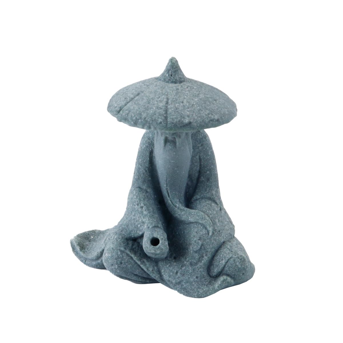 Mini figurine de pêcheur en grès, décorations asiatiques pour aquarium, ornements de jardin japonais