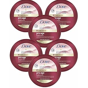 6 Pack of 250ml Dove Nourishing Body Care Pro Age Body Butter with Olive Oil