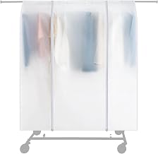 Protective Cover for Clothes Rack, Clothes Rail Not Included - Semi-Transparent