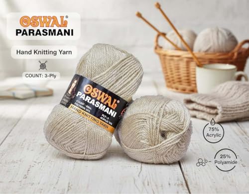 Image of M.G ENTERPRISE Parasmani Light SkinWool Yarn 100 Soft Craft Yarn for Crochet, Knitting & Hobby Craft