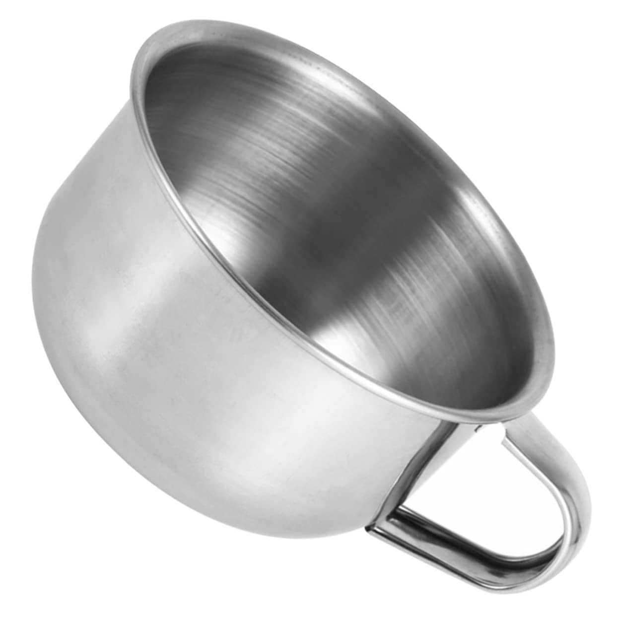 minkissy Stainless Steel Shave Bowl Shaving Cup Men's Shaving Kit Metal Shave Bowl Perfect Present for Men