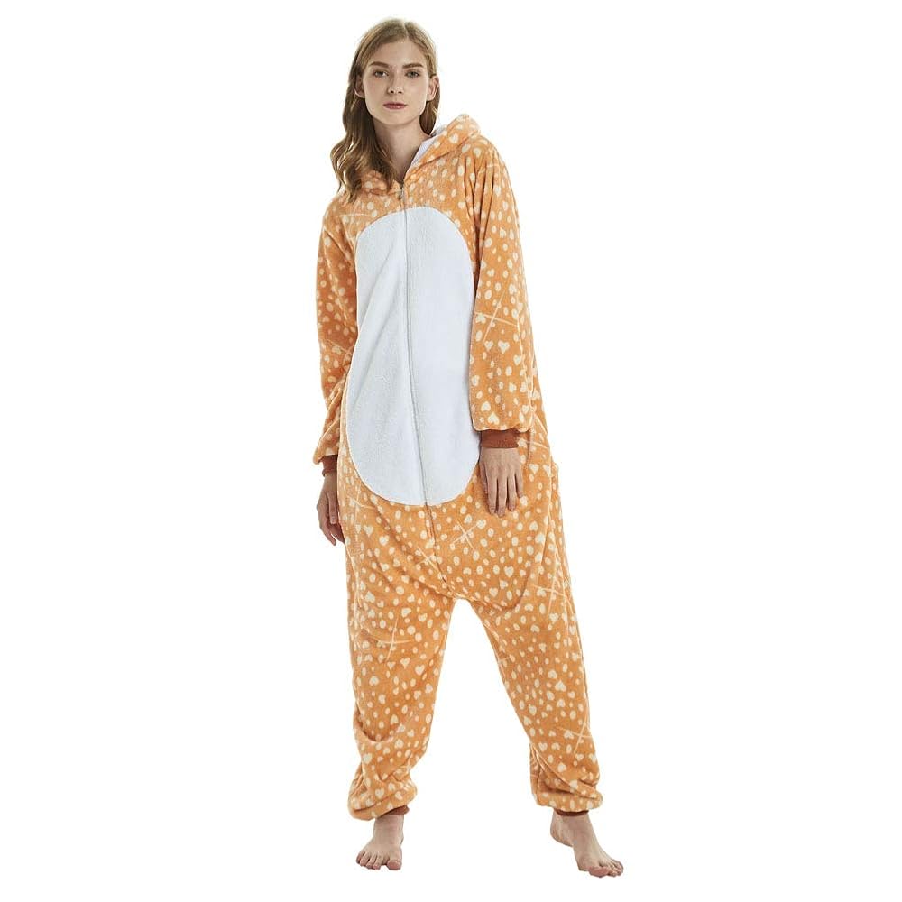 Pigiama Intero Animali Unisex Adulto - Costume Carnevale Halloween, Tuta Peluche, Divertente E Comodo - Foto 2