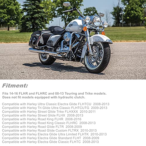 Image of Brake Clutch Lever Set Compatible with Harley 2014-2016 FLHR FLHRC,2008-2013 Touring and Trike Models Road King Electra Glide Electra Glide Road Glide ...